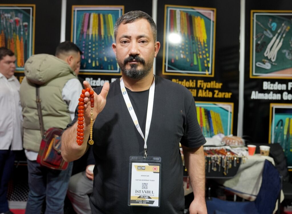 İstanbul Tesbih ve Doğal Taş Fuarı’nda özel tasarım ürünler sergilendi