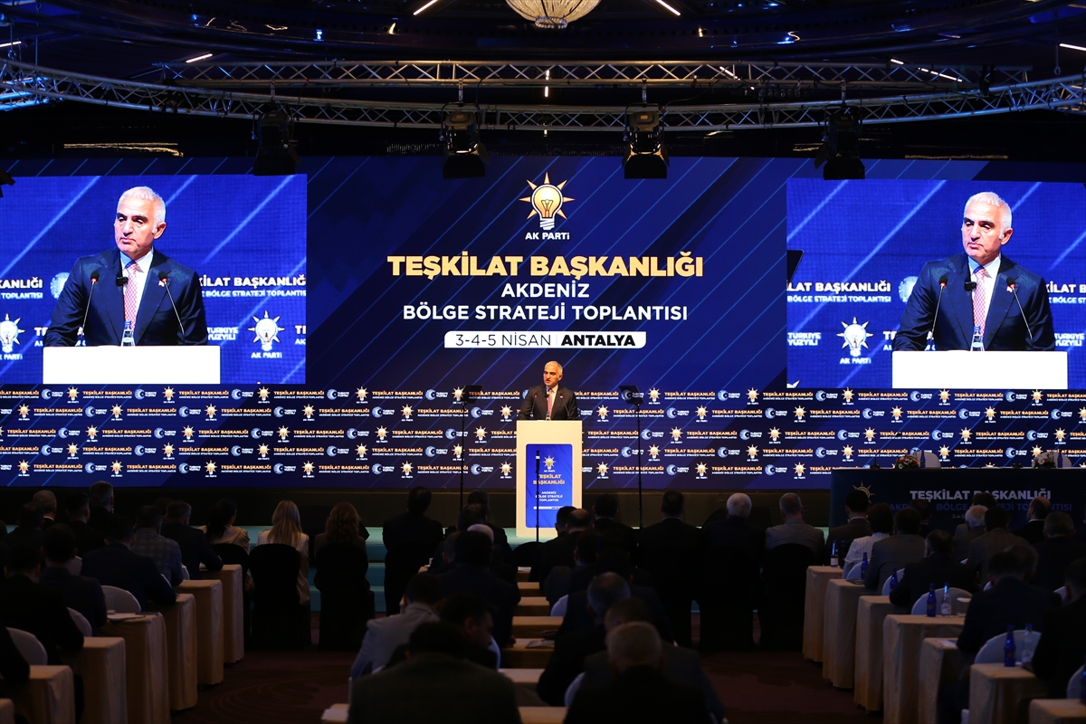 Kültür ve Turizm Bakanı Ersoy, AK Parti Akdeniz Bölge Strateji Toplantısı’nda konuştu: