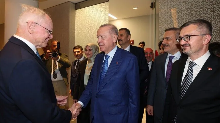 Cumhurbaşkanı Erdoğan, ABD’li düşünce kuruluşu temsilcileriyle bir araya geldi