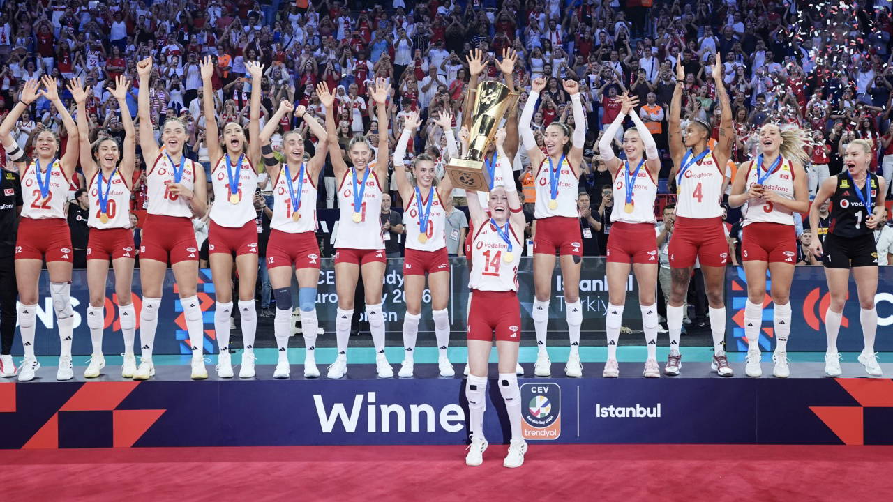 A Milli Kadın Voleybol Takımı’nın Avrupa şampiyonluğu